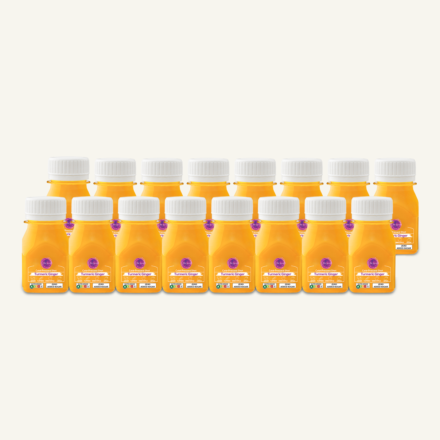 Turmeric Ginger Shots Bundle Re.juve Cold Pressed Juice Singapore