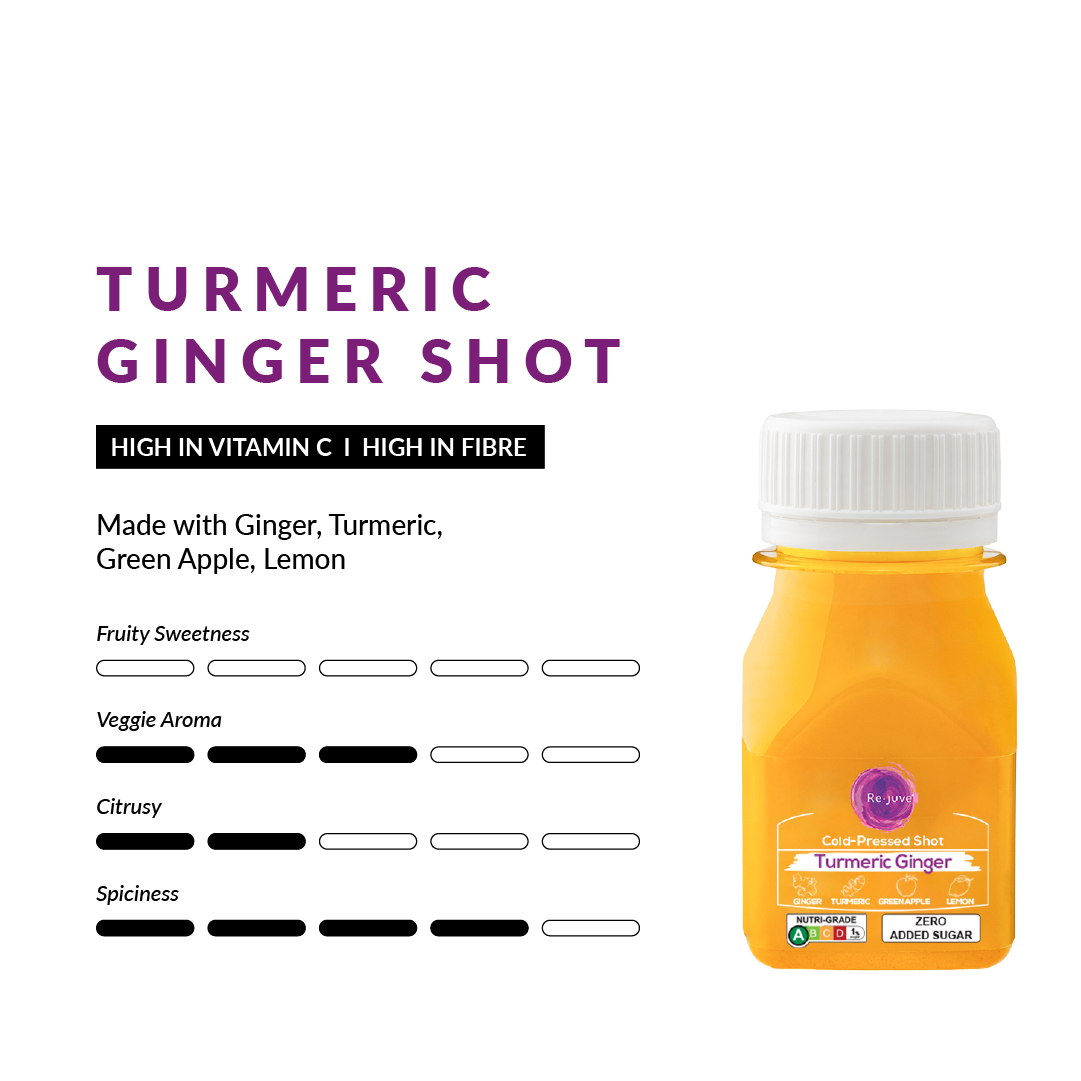 NEW Mixed Ginger Shots Bundle Re.juve Cold Pressed Juice Singapore