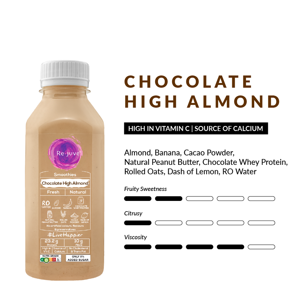 Chocolate High Almond Re.juve Cold Pressed Juice Singapore